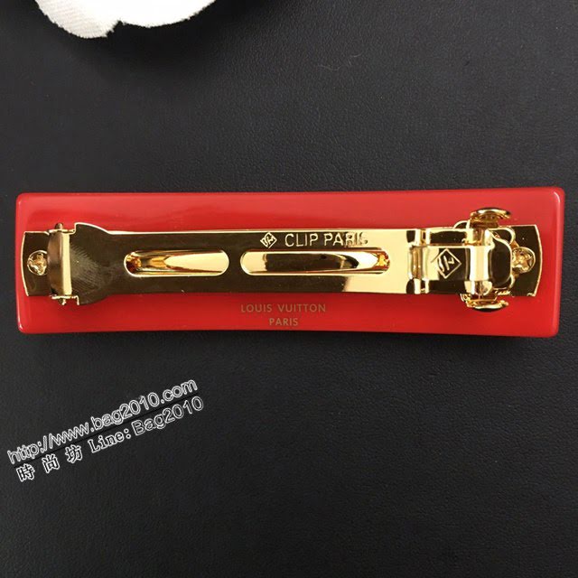 Louis Vuitton新款飾品 路易威登新款髮夾 LV字母長方形透明髮卡  zglv1945